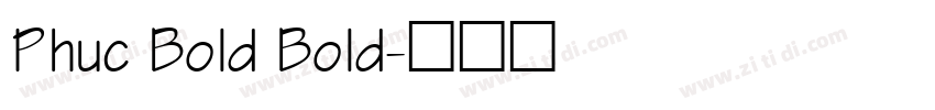 Phuc Bold Bold字体转换